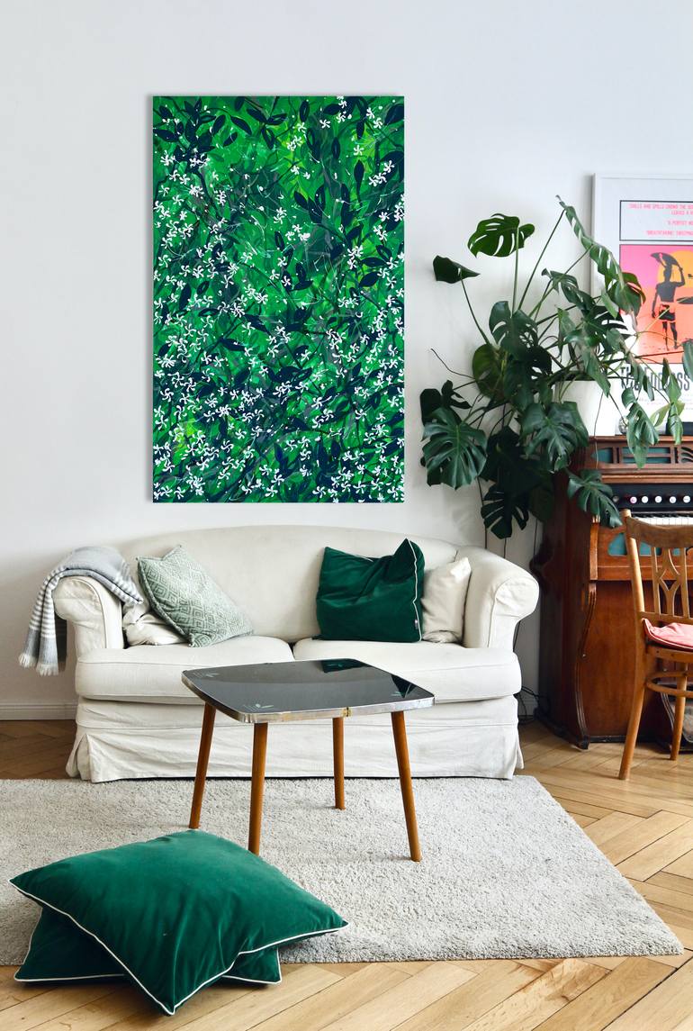 Original Abstract Floral Painting by Zaira Dzhaubaeva