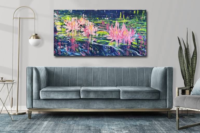 Original Abstract Floral Painting by Zaira Dzhaubaeva