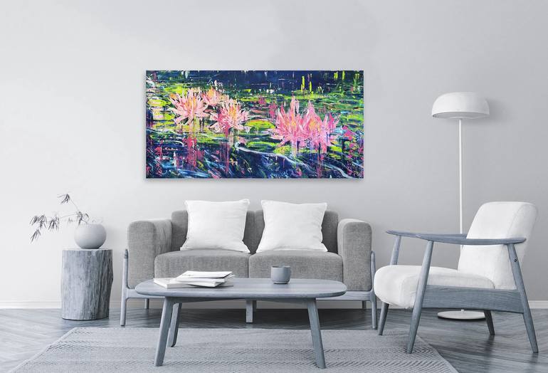 Original Abstract Floral Painting by Zaira Dzhaubaeva