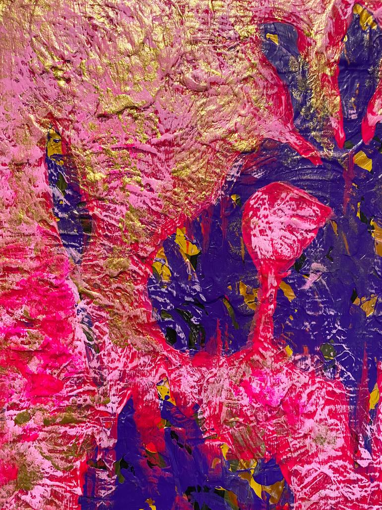 Original Abstract Floral Painting by Zaira Dzhaubaeva