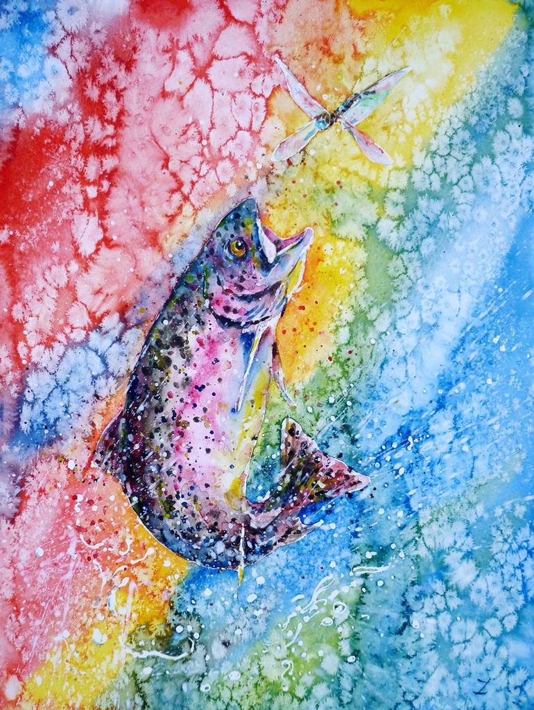 Original Impressionism Animal Paintings by Zaira Dzhaubaeva