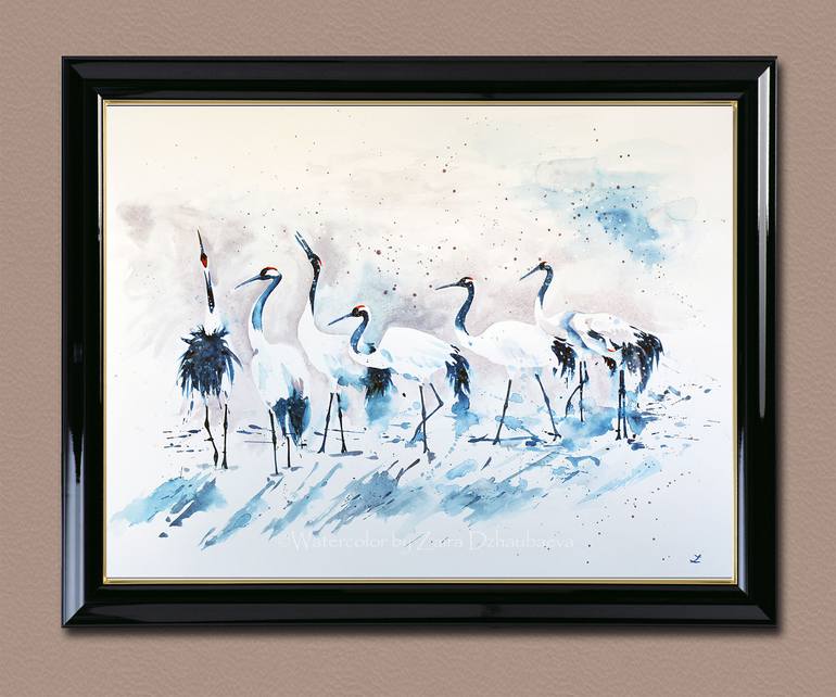 Original Impressionism Animal Painting by Zaira Dzhaubaeva