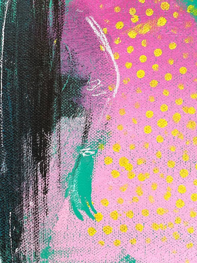 Original Abstract Garden Painting by Zaira Dzhaubaeva