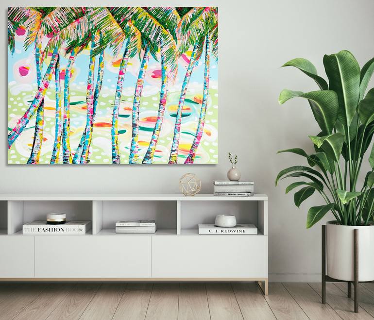 Original Abstract Tree Painting by Zaira Dzhaubaeva