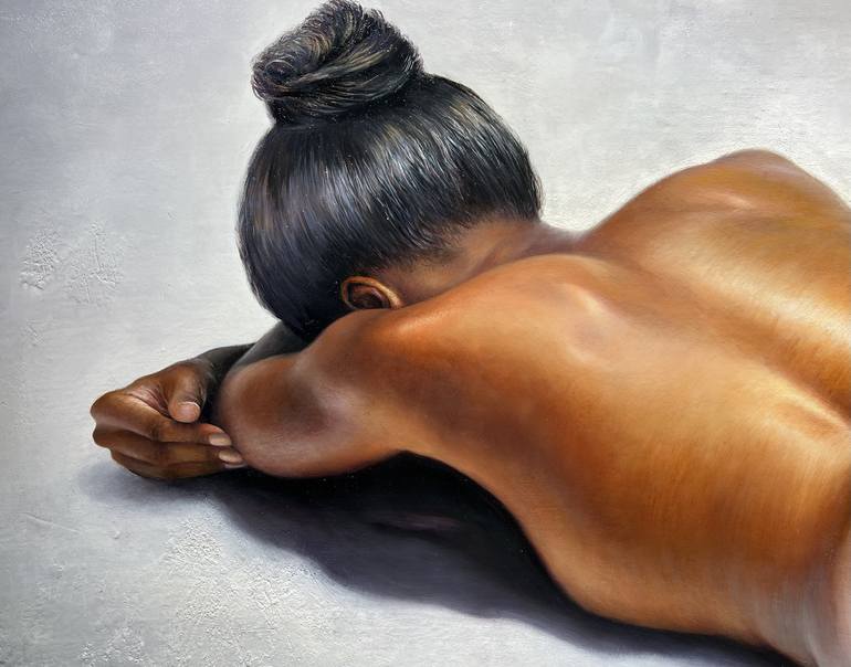Original Realism Nude Painting by Valentina Joiu 