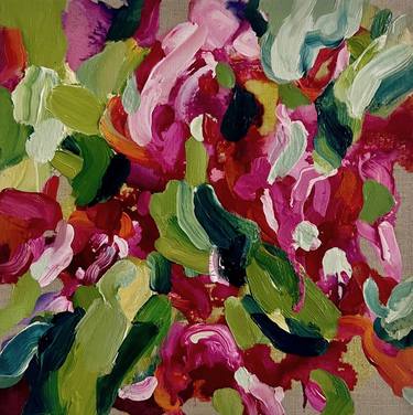 Original Abstract Expressionism Botanic Paintings by Clara Wilkinson