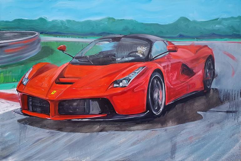 La Ferrari Painting by Allen Mack | Saatchi Art