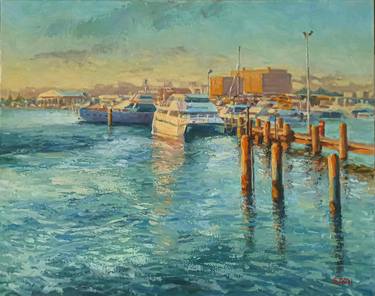 Original Contemporary Boat Painting by Tetyana Soboleva