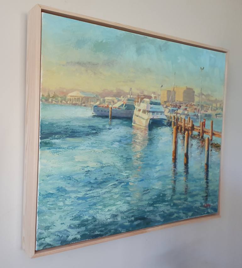 Original Contemporary Boat Painting by Tetyana Soboleva
