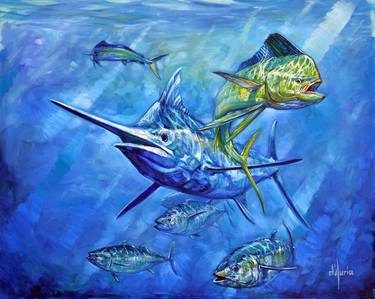 Print of Fish Paintings by Thomas Dauria