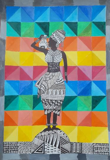 Print of Geometric Collage by Kiruthika S
