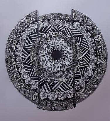 Print of Folk Geometric Drawings by Kiruthika S