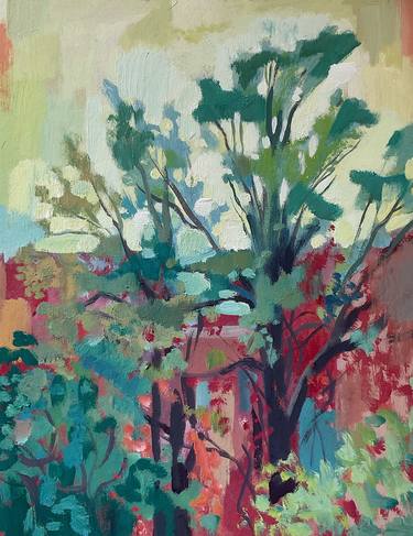 Print of Abstract Tree Paintings by Olesia Tolstopiat