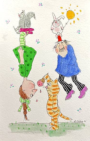 Original Humor Drawings by Ellen F Shire