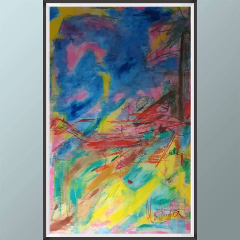 Original Abstract Painting by Milista Aka Emilie Stawreberg