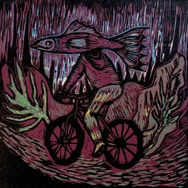 Original Bicycle Printmaking by Geraldine Guillén