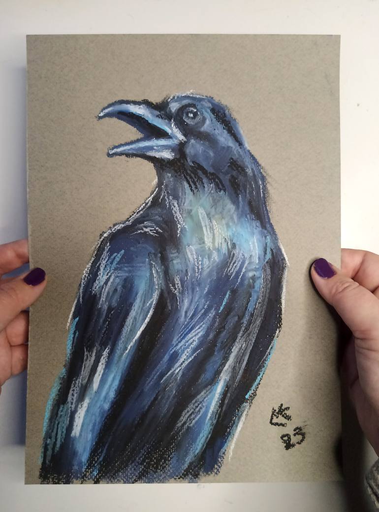 Original Realism Animal Drawing by Lada Kholosho