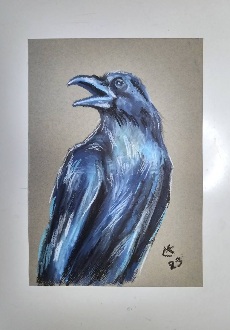 Original Realism Animal Drawing by Lada Kholosho