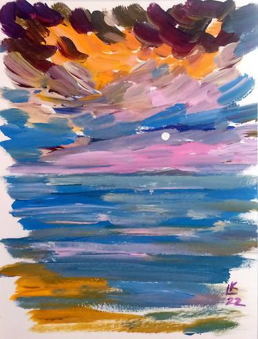 Print of Abstract Seascape Paintings by Lada Kholosho