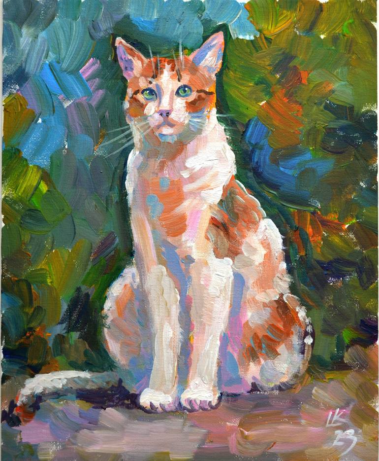  TUMOVO Animals Paint by Numbers, Abstraction Cat Paint