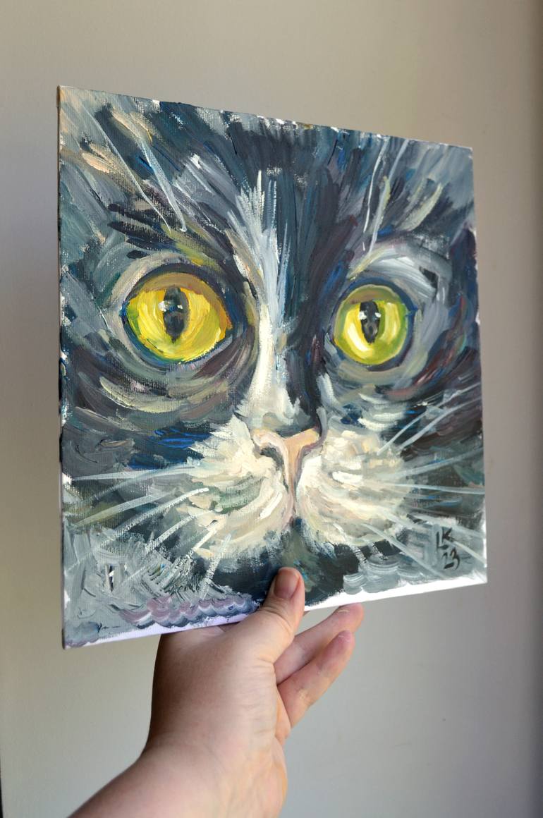 Original Art Deco Animal Painting by Lada Kholosho