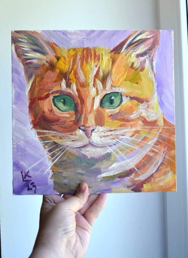 Original Art Deco Animal Painting by Lada Kholosho