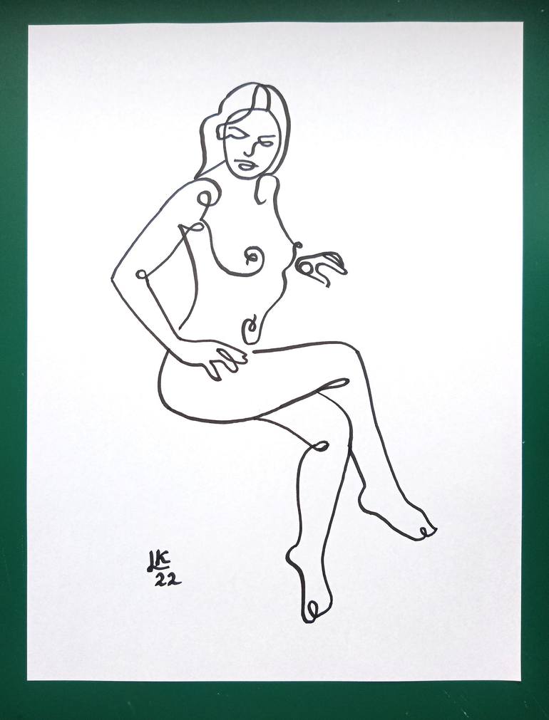 Original Body Drawing by Lada Kholosho