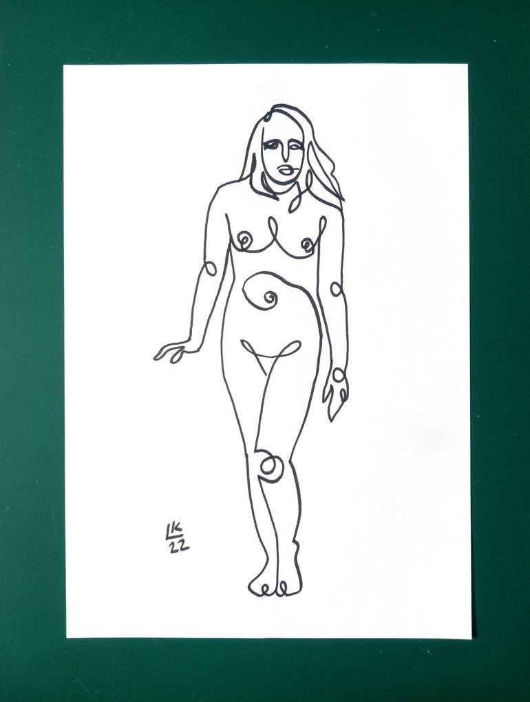 Original Body Drawing by Lada Kholosho