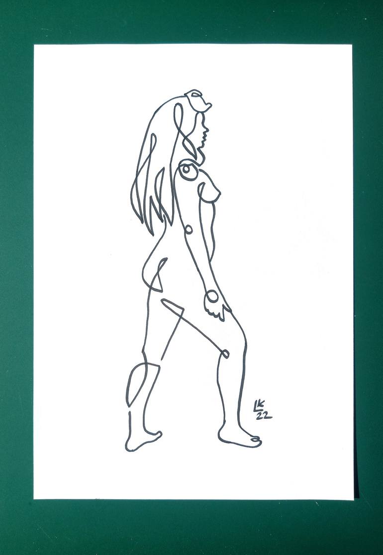 Original Body Drawing by Lada Kholosho