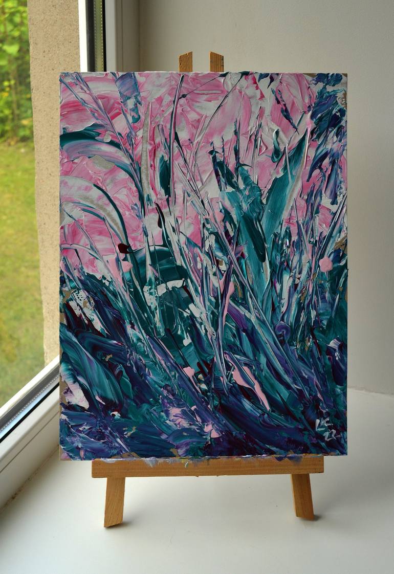 Original Floral Painting by Lada Kholosho