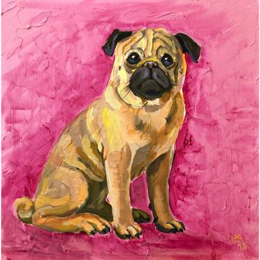 Pug Dog Animal Pet Painting thumb