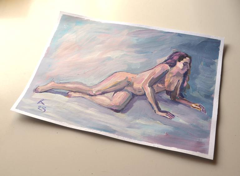 Original Women Painting by Lada Kholosho