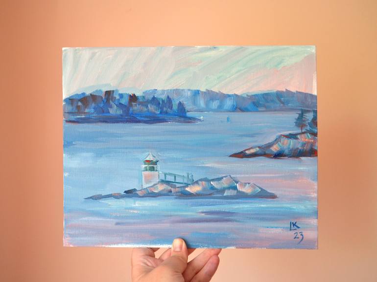 Original Seascape Painting by Lada Kholosho