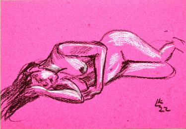 Study nude studio woman sketch #4 thumb
