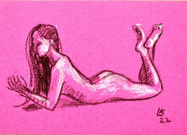 Study nude studio woman sketch #5 thumb