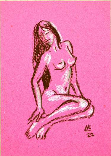 Study nude studio woman sketch #7 thumb