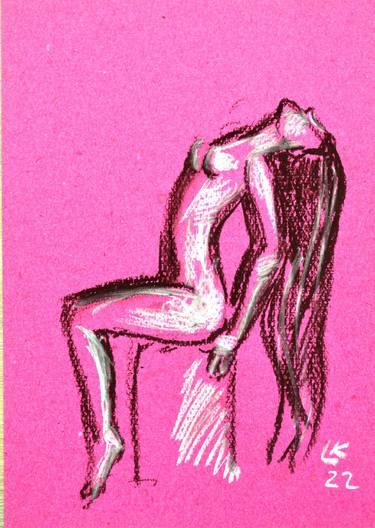 Study nude studio woman sketch #8 thumb