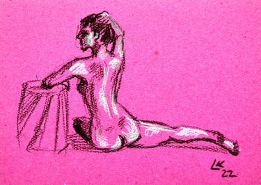 Study nude studio woman sketch #10 thumb