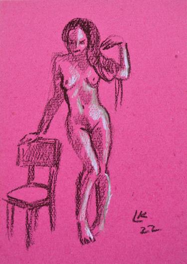 Study nude studio woman sketch #13 thumb
