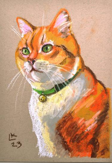 Original Cats Paintings by Lada Kholosho