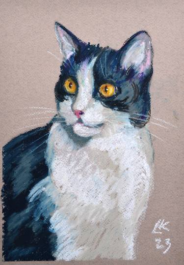 Original Cats Paintings by Lada Kholosho