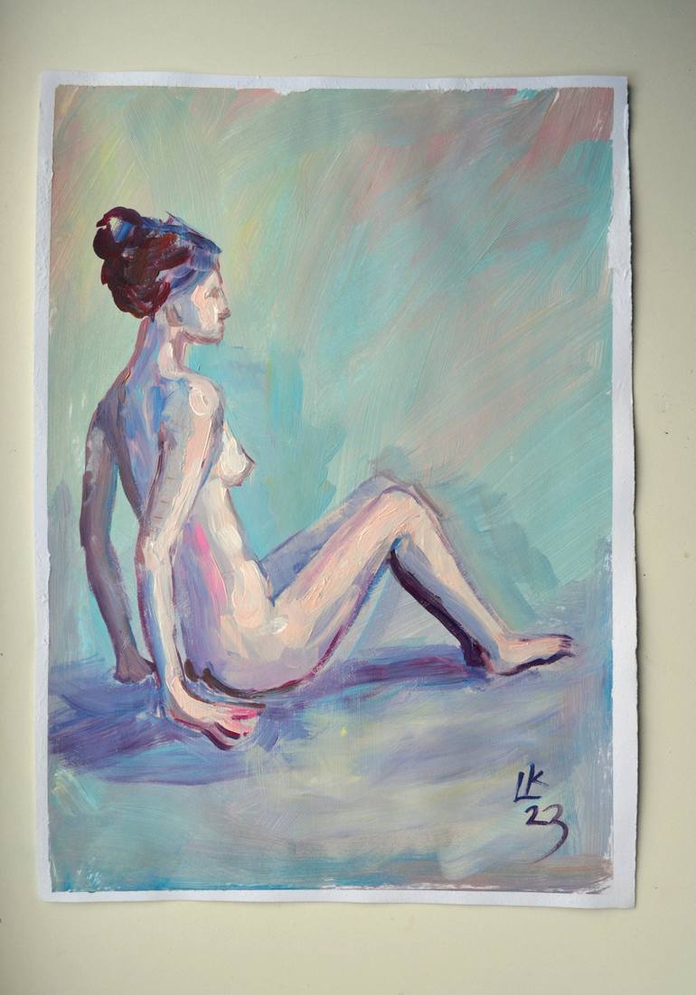 Original Women Painting by Lada Kholosho