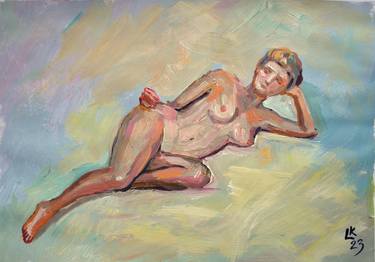 Nude Woman Lying Down thumb