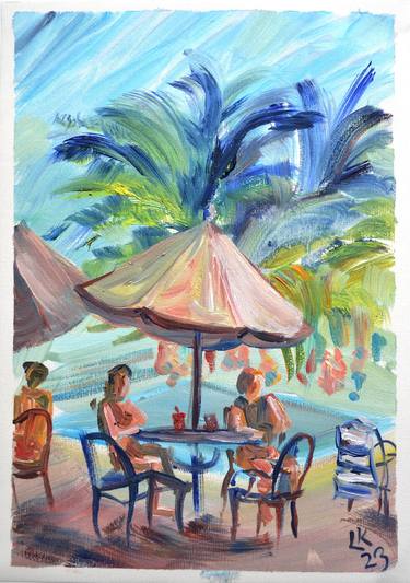 Original Beach Paintings by Lada Kholosho