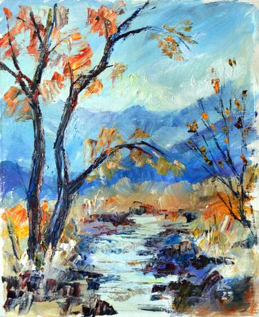 Print of Impressionism Landscape Paintings by Lada Kholosho