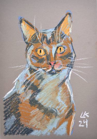 Original Cats Paintings by Lada Kholosho