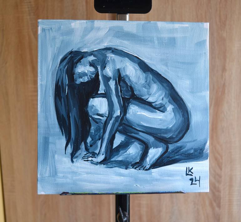 Original Abstract Nude Painting by Lada Kholosho