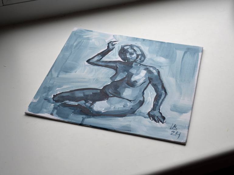 Original Abstract Nude Painting by Lada Kholosho