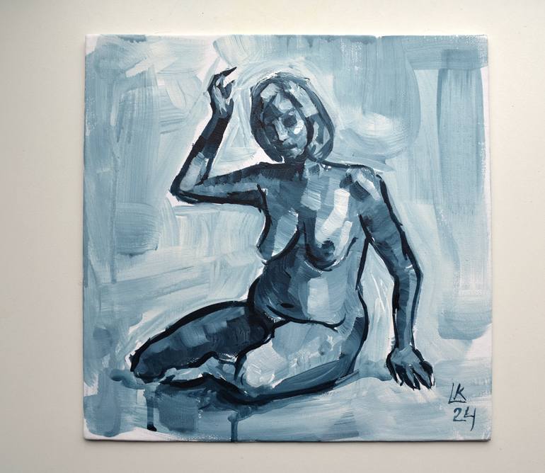 Original Abstract Nude Painting by Lada Kholosho