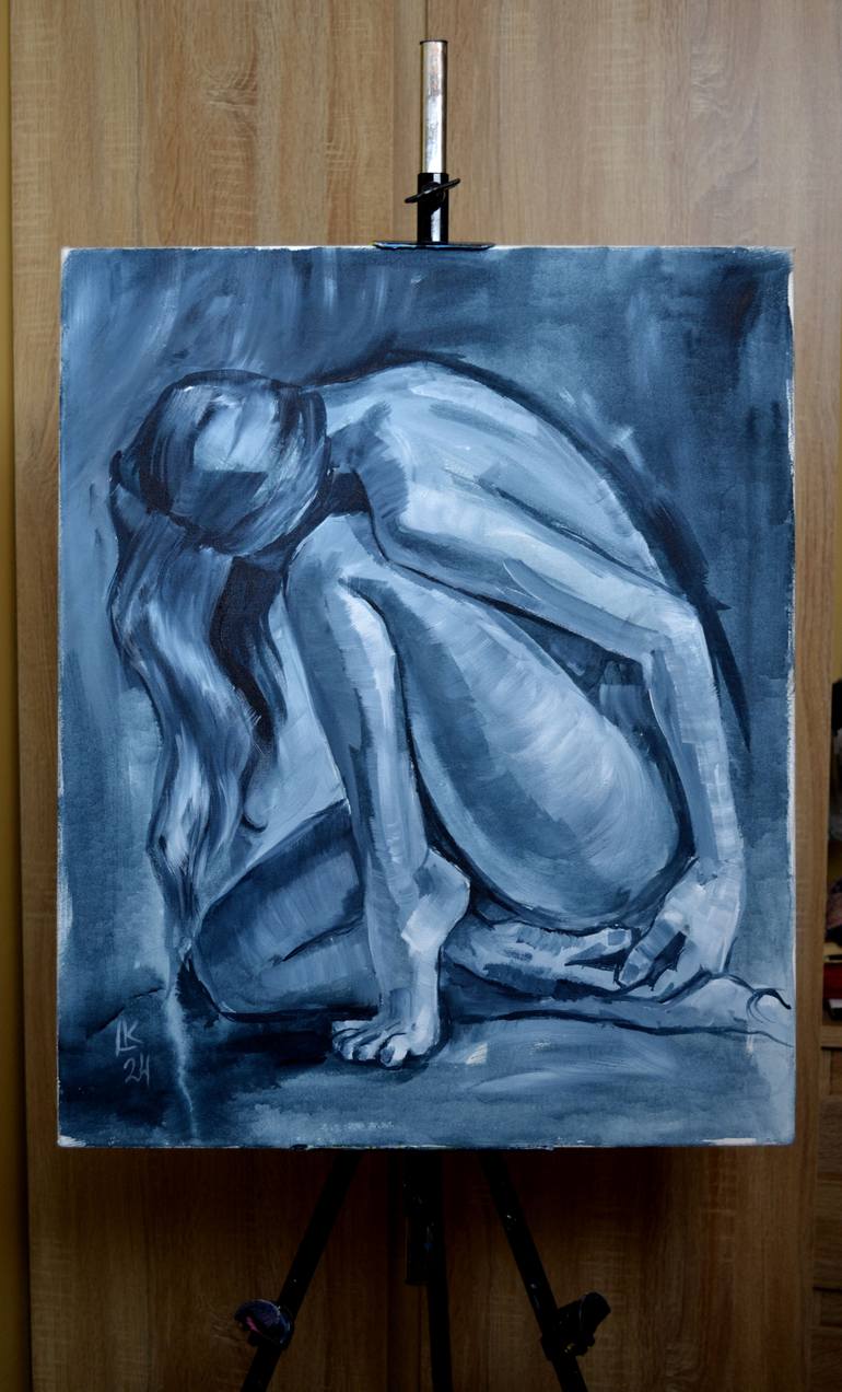 Original Abstract Nude Painting by Lada Kholosho